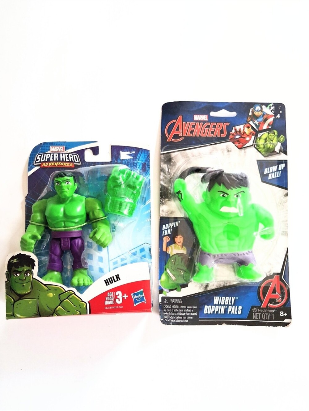 NIB Playskool Marvel Super Heroes Adventures Hulk Action Figure And Punch Ball